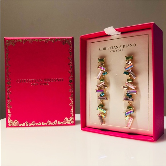 Christian Siriano Jewelry - NIB 🤩 Christian Siriano Jeweled Dangle Earrings